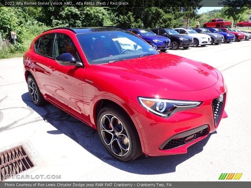 Front 3/4 View of 2022 Stelvio Veloce AWD