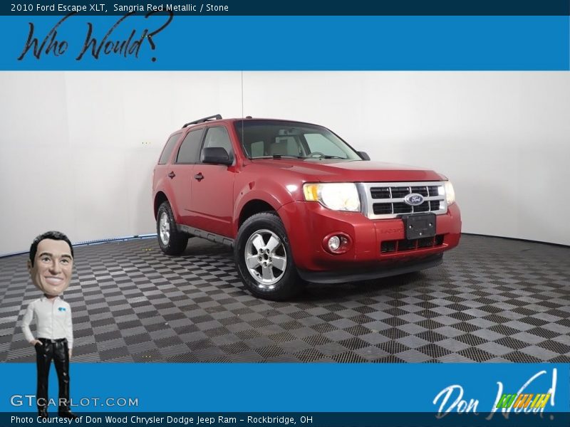Sangria Red Metallic / Stone 2010 Ford Escape XLT