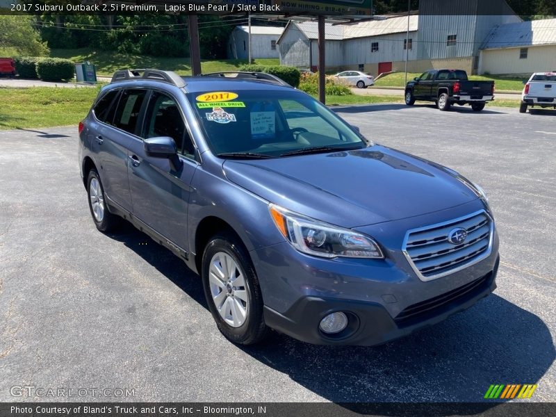 Lapis Blue Pearl / Slate Black 2017 Subaru Outback 2.5i Premium