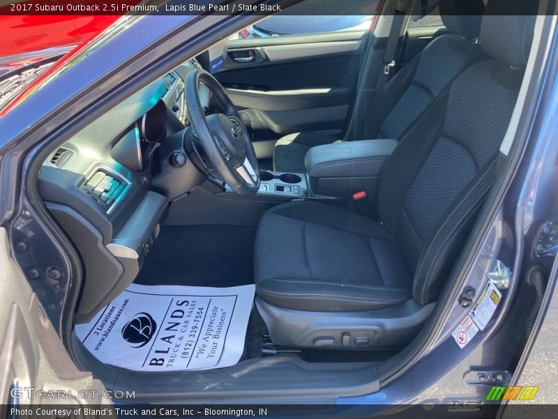 Lapis Blue Pearl / Slate Black 2017 Subaru Outback 2.5i Premium
