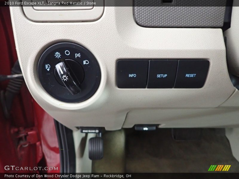 Sangria Red Metallic / Stone 2010 Ford Escape XLT