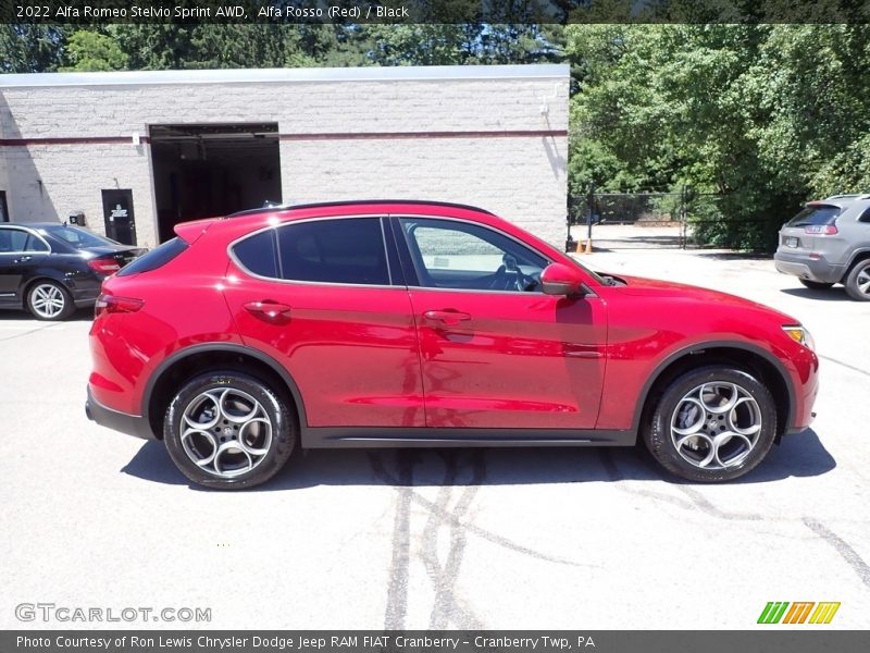 Alfa Rosso (Red) / Black 2022 Alfa Romeo Stelvio Sprint AWD