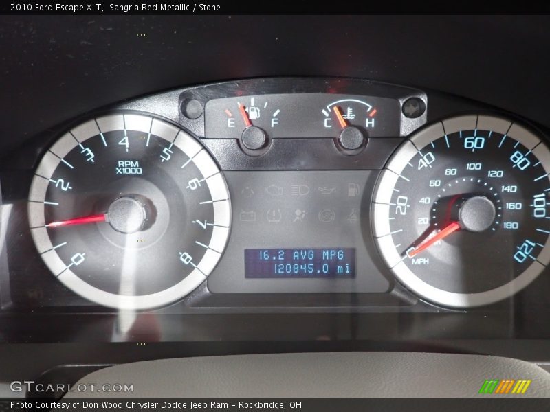 Sangria Red Metallic / Stone 2010 Ford Escape XLT
