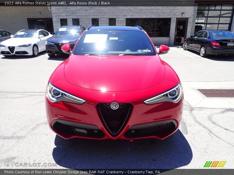 Alfa Rosso (Red) / Black 2022 Alfa Romeo Stelvio Sprint AWD