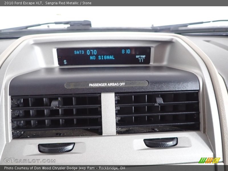 Sangria Red Metallic / Stone 2010 Ford Escape XLT