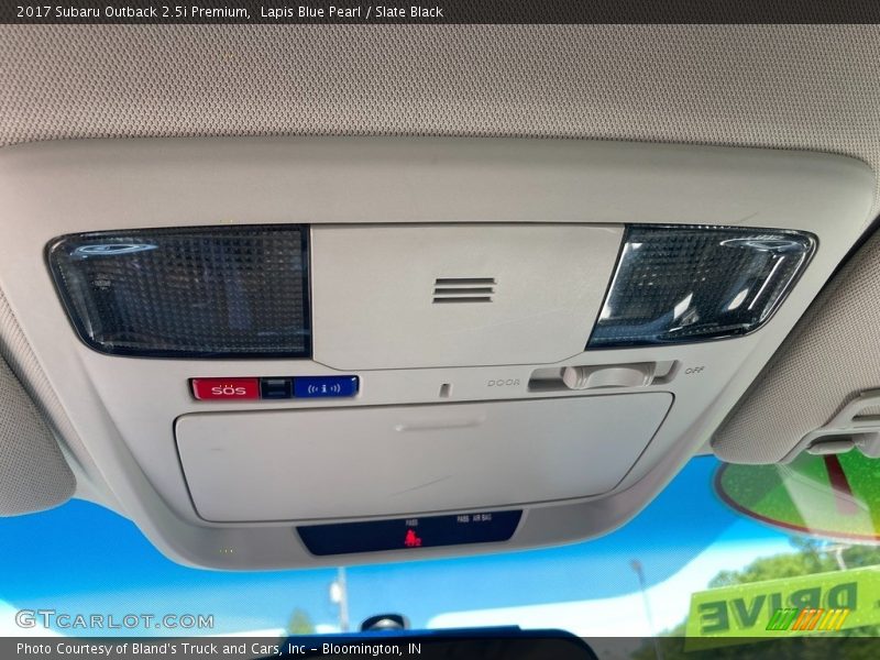 Lapis Blue Pearl / Slate Black 2017 Subaru Outback 2.5i Premium
