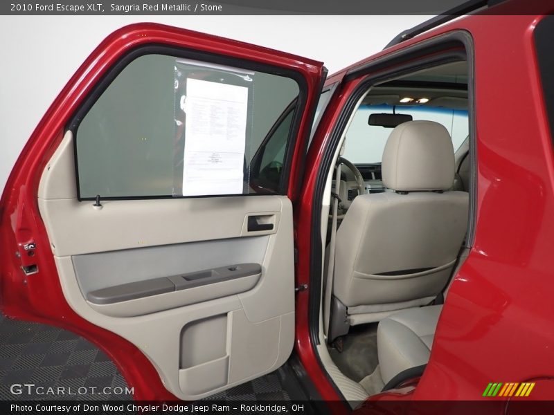 Sangria Red Metallic / Stone 2010 Ford Escape XLT