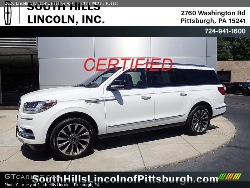 Pristine White / Russet 2020 Lincoln Navigator L Reserve 4x4