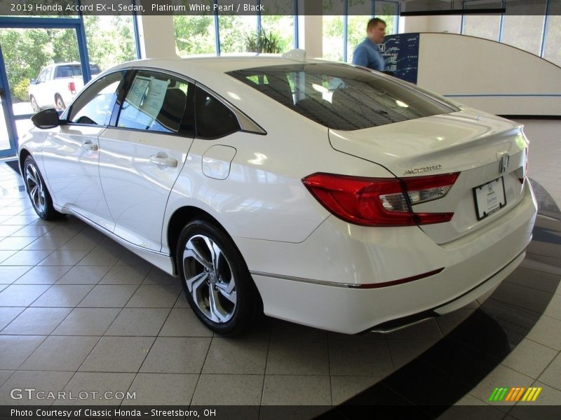 Platinum White Pearl / Black 2019 Honda Accord EX-L Sedan