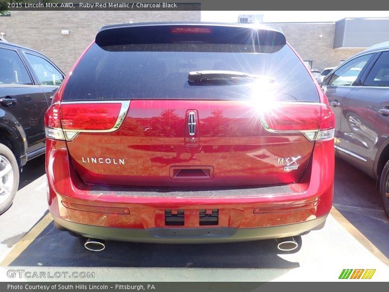 Ruby Red Metallic / Charcoal Black 2015 Lincoln MKX AWD