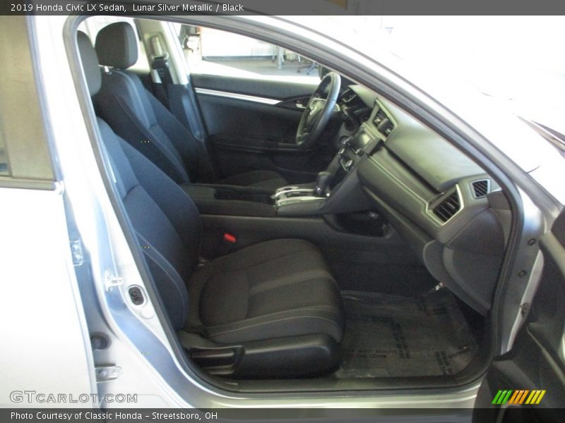 Lunar Silver Metallic / Black 2019 Honda Civic LX Sedan