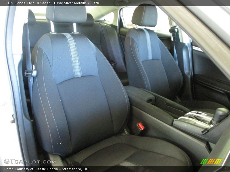 Lunar Silver Metallic / Black 2019 Honda Civic LX Sedan