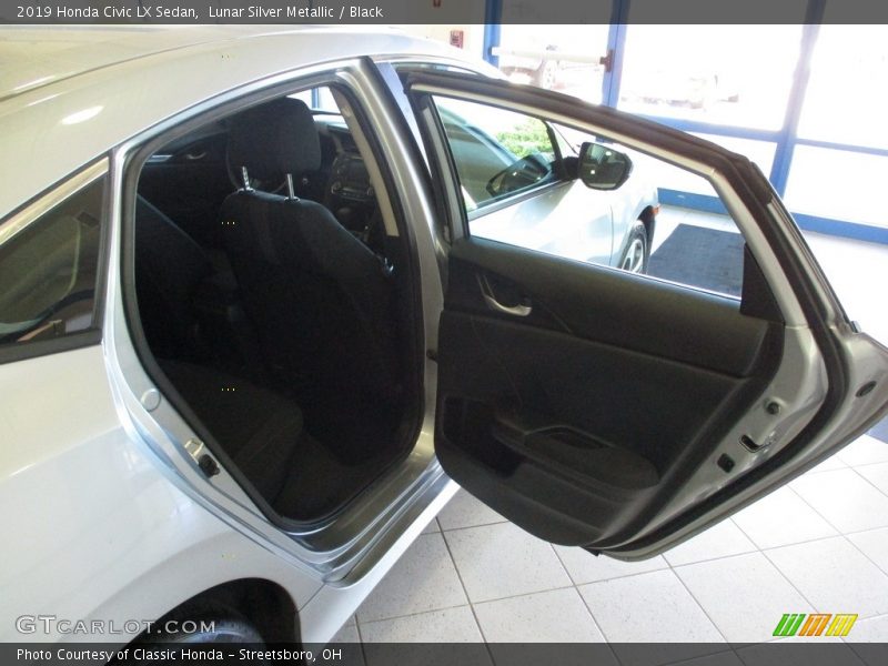 Lunar Silver Metallic / Black 2019 Honda Civic LX Sedan