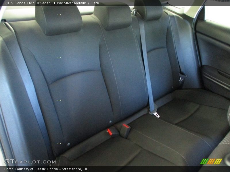 Lunar Silver Metallic / Black 2019 Honda Civic LX Sedan