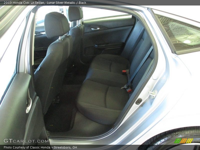 Lunar Silver Metallic / Black 2019 Honda Civic LX Sedan