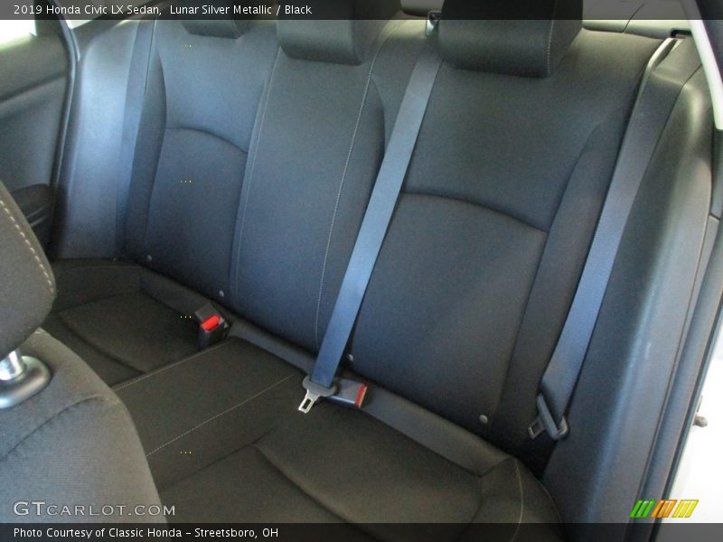 Lunar Silver Metallic / Black 2019 Honda Civic LX Sedan