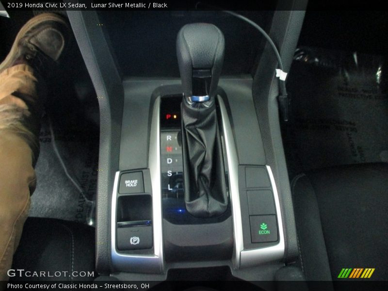 Lunar Silver Metallic / Black 2019 Honda Civic LX Sedan