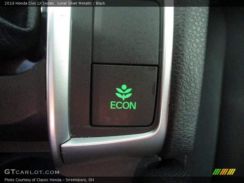 Lunar Silver Metallic / Black 2019 Honda Civic LX Sedan