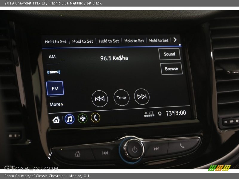 Pacific Blue Metallic / Jet Black 2019 Chevrolet Trax LT