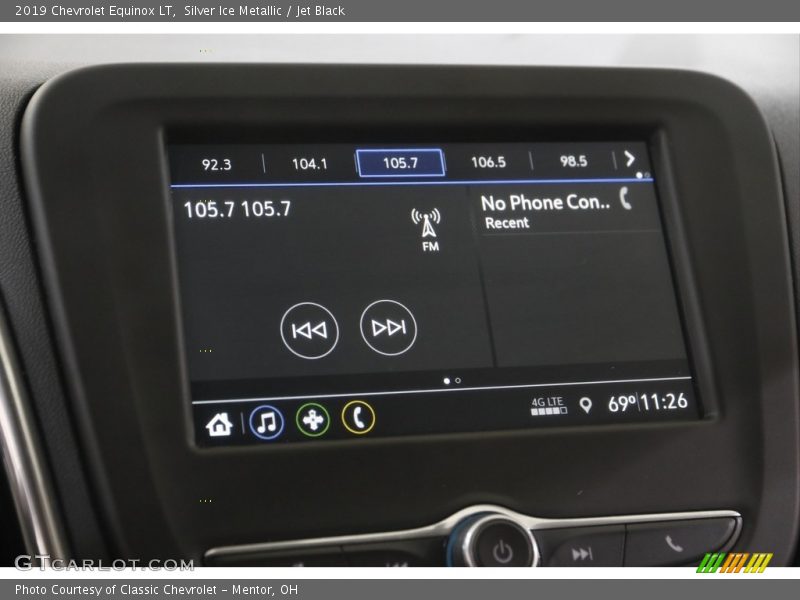 Silver Ice Metallic / Jet Black 2019 Chevrolet Equinox LT
