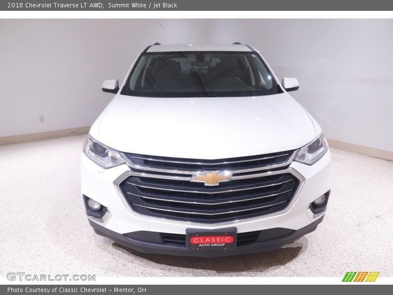 Summit White / Jet Black 2018 Chevrolet Traverse LT AWD