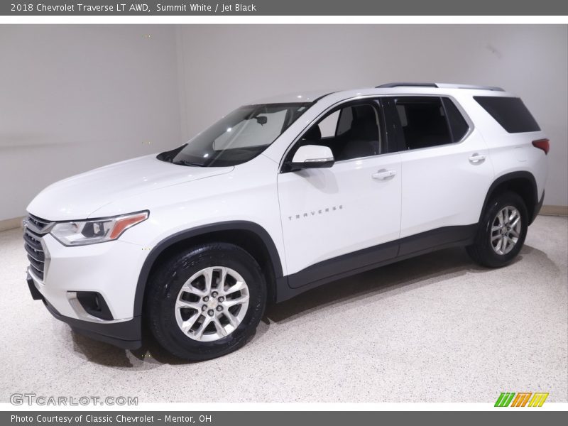 Summit White / Jet Black 2018 Chevrolet Traverse LT AWD