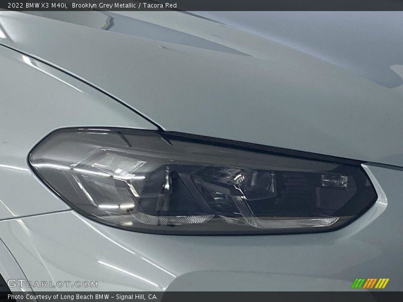 Brooklyn Grey Metallic / Tacora Red 2022 BMW X3 M40i