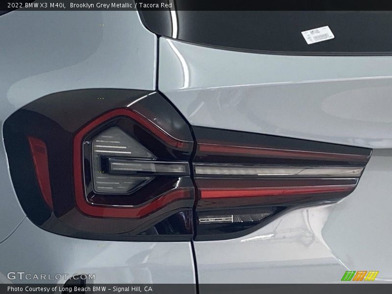 Brooklyn Grey Metallic / Tacora Red 2022 BMW X3 M40i