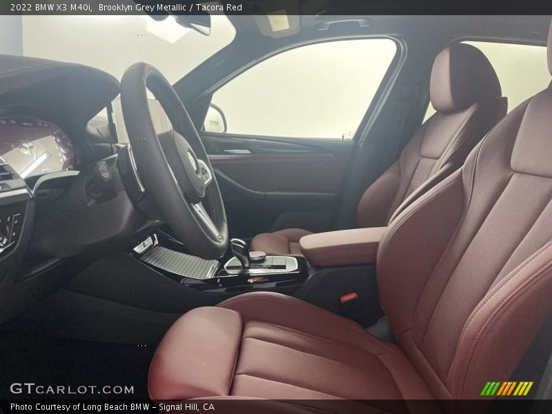 Brooklyn Grey Metallic / Tacora Red 2022 BMW X3 M40i