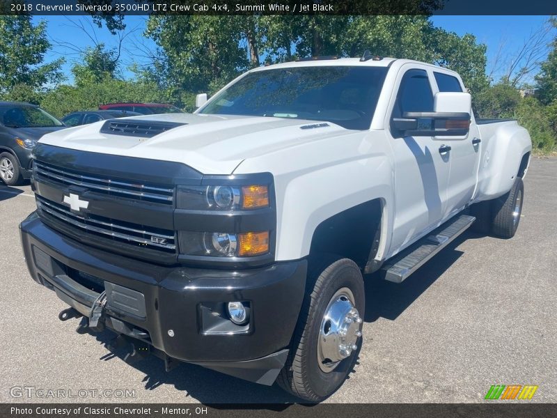 Summit White / Jet Black 2018 Chevrolet Silverado 3500HD LTZ Crew Cab 4x4