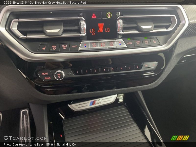 Brooklyn Grey Metallic / Tacora Red 2022 BMW X3 M40i