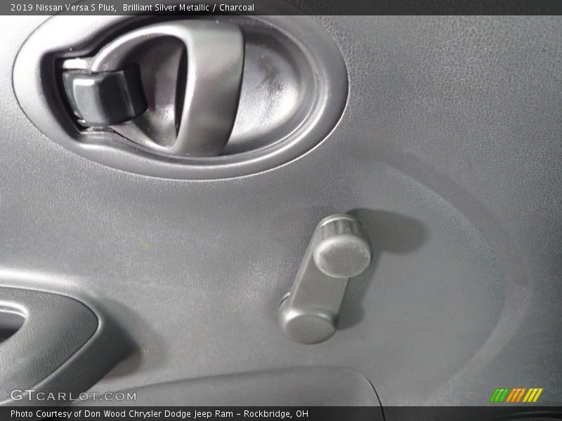 Brilliant Silver Metallic / Charcoal 2019 Nissan Versa S Plus