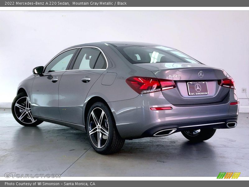 Mountain Gray Metallic / Black 2022 Mercedes-Benz A 220 Sedan