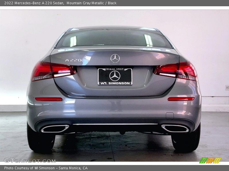 Mountain Gray Metallic / Black 2022 Mercedes-Benz A 220 Sedan