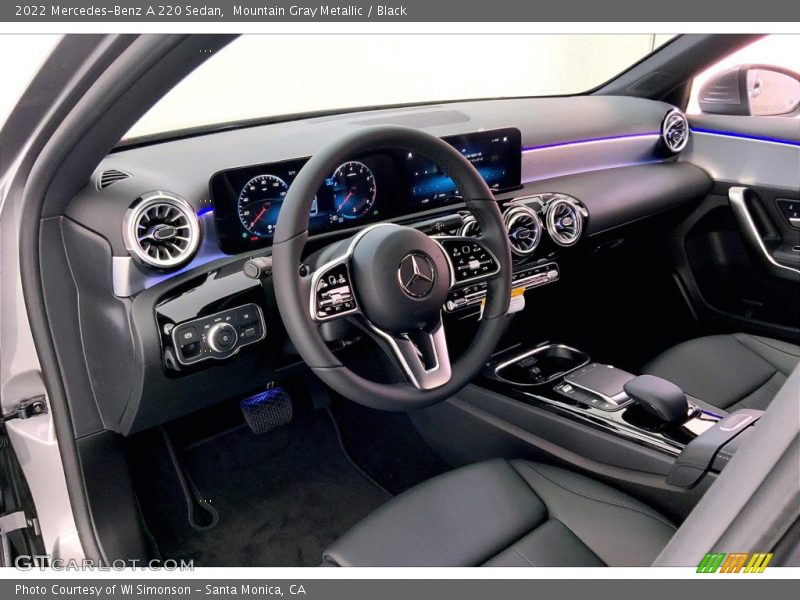 Mountain Gray Metallic / Black 2022 Mercedes-Benz A 220 Sedan