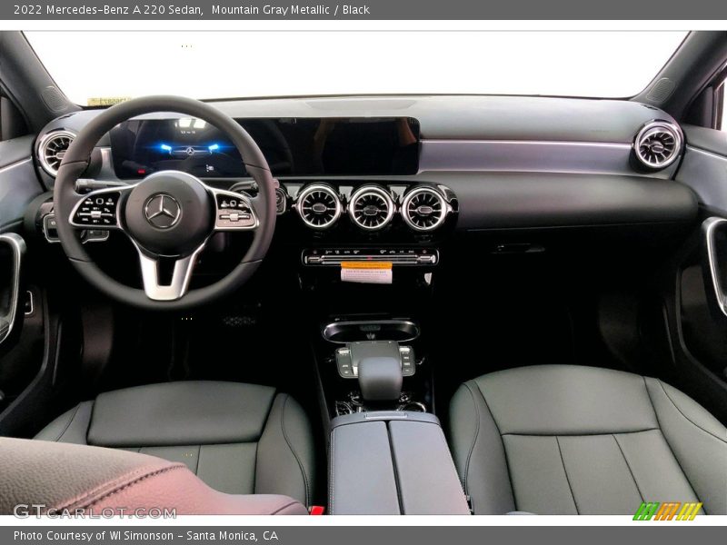 Mountain Gray Metallic / Black 2022 Mercedes-Benz A 220 Sedan