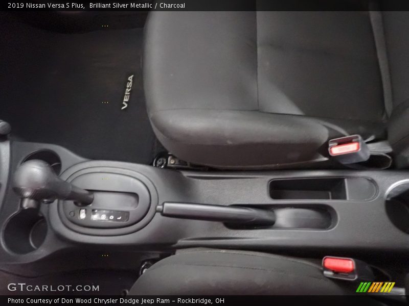 Brilliant Silver Metallic / Charcoal 2019 Nissan Versa S Plus