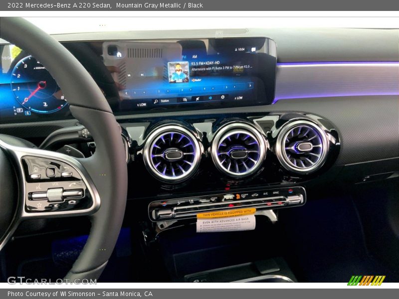 Mountain Gray Metallic / Black 2022 Mercedes-Benz A 220 Sedan