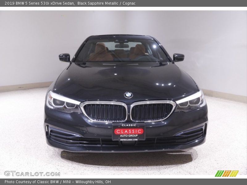 Black Sapphire Metallic / Cognac 2019 BMW 5 Series 530i xDrive Sedan