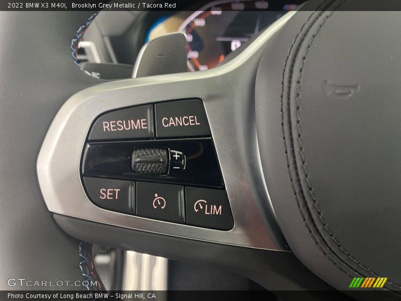 Brooklyn Grey Metallic / Tacora Red 2022 BMW X3 M40i