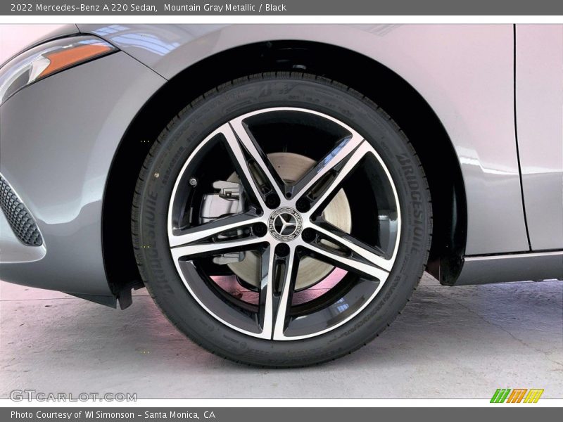 Mountain Gray Metallic / Black 2022 Mercedes-Benz A 220 Sedan