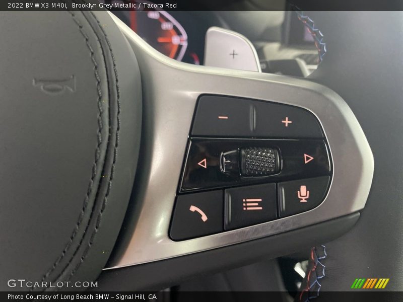 Brooklyn Grey Metallic / Tacora Red 2022 BMW X3 M40i