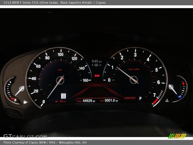 Black Sapphire Metallic / Cognac 2019 BMW 5 Series 530i xDrive Sedan