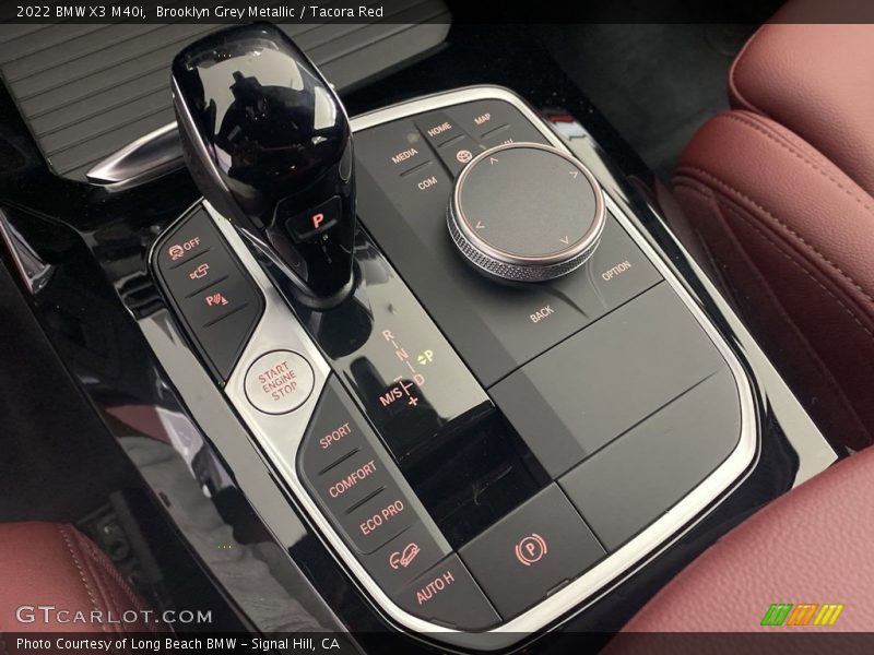 Brooklyn Grey Metallic / Tacora Red 2022 BMW X3 M40i
