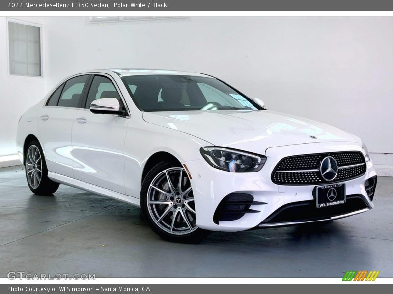 Polar White / Black 2022 Mercedes-Benz E 350 Sedan