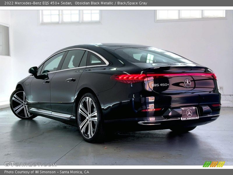 Obsidian Black Metallic / Black/Space Gray 2022 Mercedes-Benz EQS 450+ Sedan