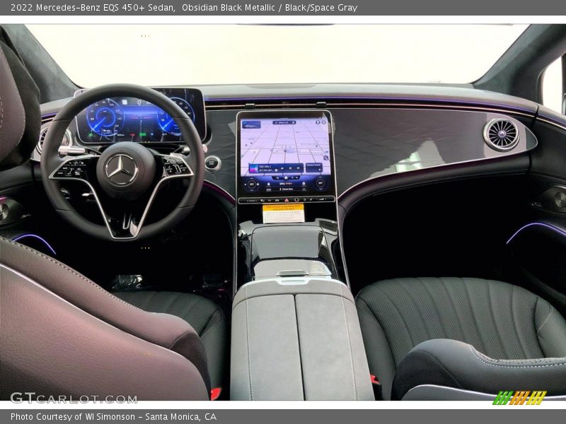 Obsidian Black Metallic / Black/Space Gray 2022 Mercedes-Benz EQS 450+ Sedan