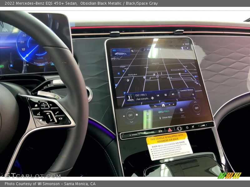 Obsidian Black Metallic / Black/Space Gray 2022 Mercedes-Benz EQS 450+ Sedan