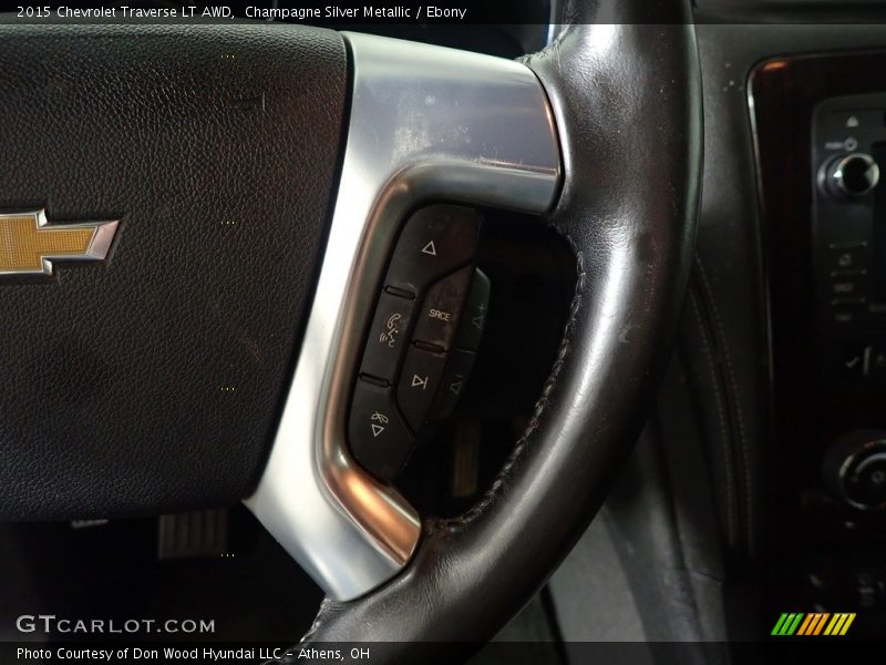Champagne Silver Metallic / Ebony 2015 Chevrolet Traverse LT AWD