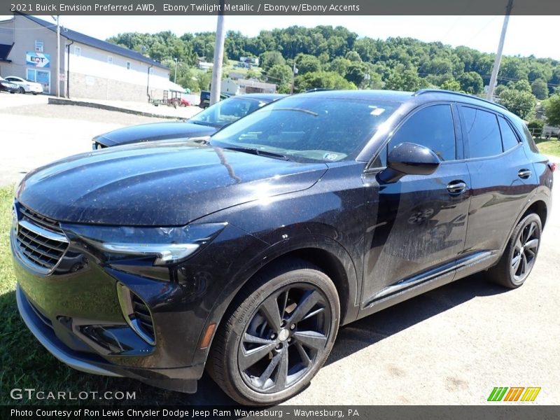 Ebony Twilight Metallic / Ebony w/Ebony Accents 2021 Buick Envision Preferred AWD